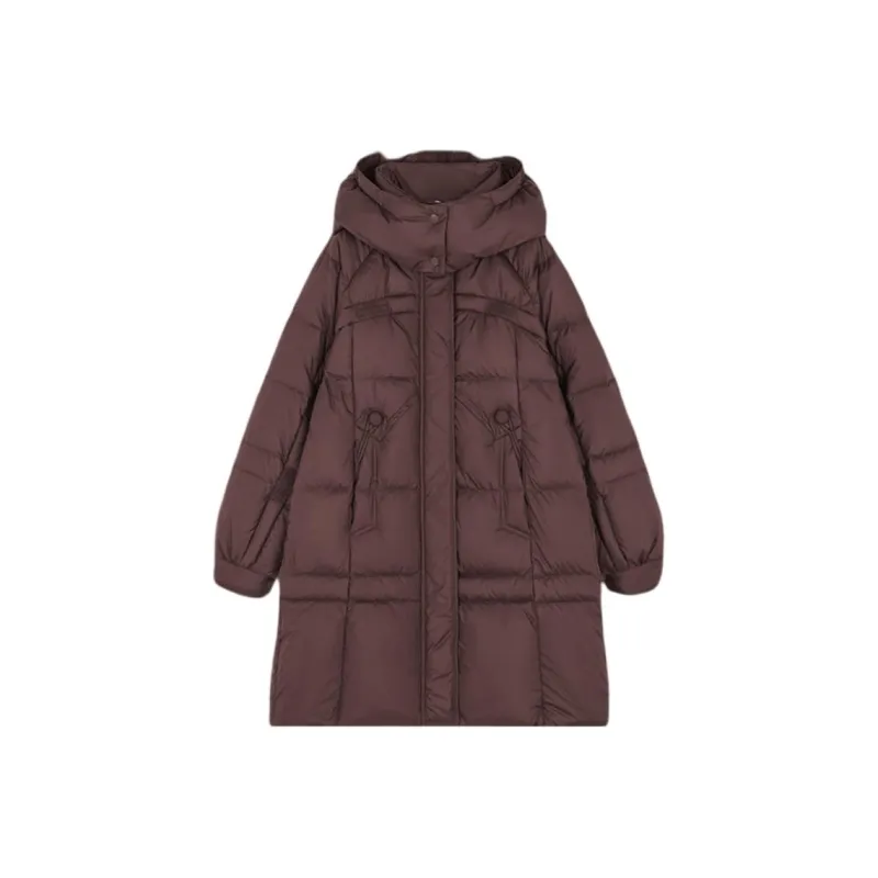 Mo Han Yi Mei Down Jacket Women's Burgundy-0