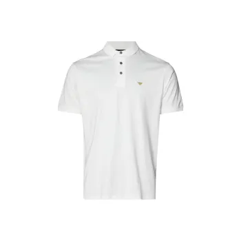 EMPORIO ARMANI Asv Lyocell Blend Jersey Polo Shirt With Embroidery