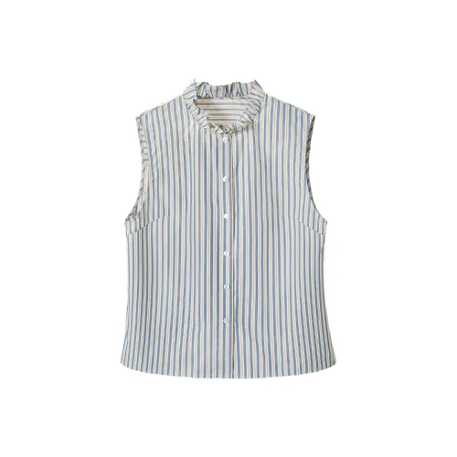 TOUCH Shirt Women's Blue Stripes
