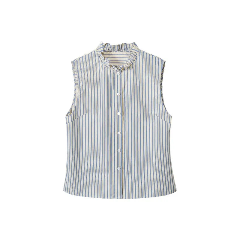 TOUCH Shirt Women's Blue Stripes-0