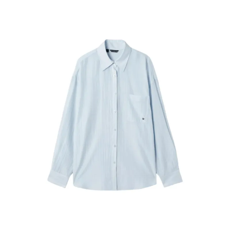 GUESS Shirts Women's Light Blue-0