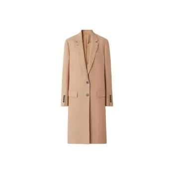 Burberry Single Breasted Long Sleeved Coat
