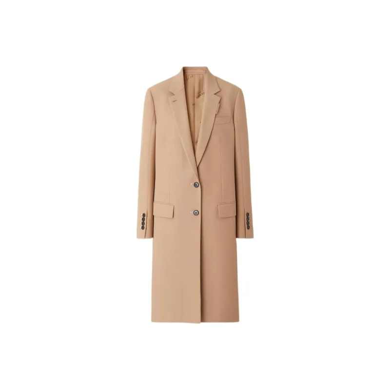 Burberry Single Breasted Long Sleeved Coat-0