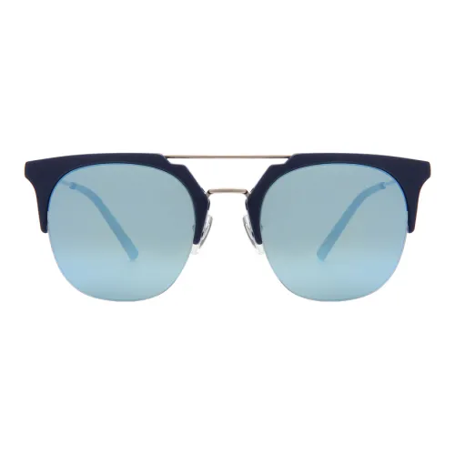 CALVIN KLEIN Aviator Sunglasses Unisex Silver Blue