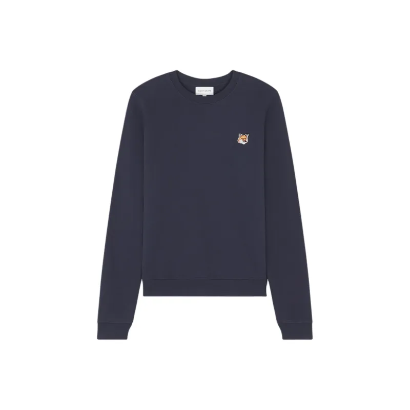 Maison Kitsune Fox Head Patch Crewneck Sweatshirt-0