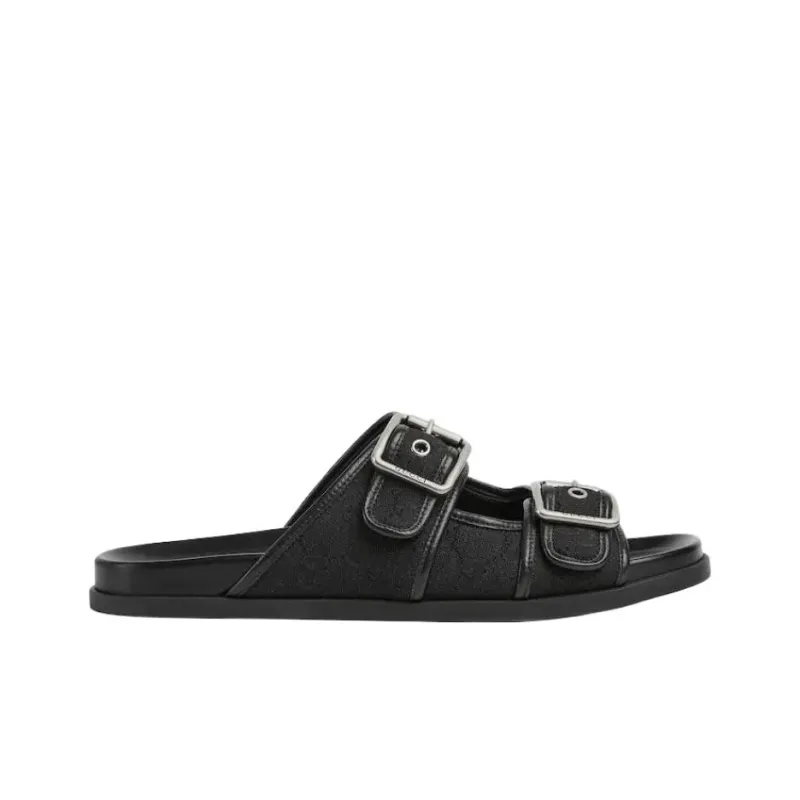 GUCCI Quiet Slide Slippers Men's Black-1