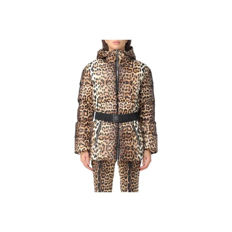 Roberto Cavalli Leopard print Padded Jacket-0
