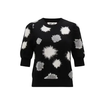 DVF Diane Von Furstenberg Willia Knit Jacquard Sweater