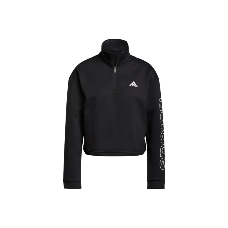 Adidas ESSENTIALS PRIMEGREEN COMFOR Sweatshirt Women's Black-0
