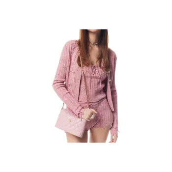 CHANEL 25P Knitwear Women's Light Pink