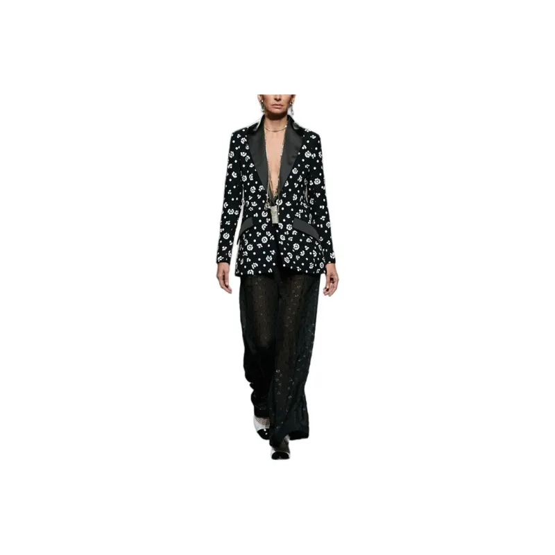 CHANEL 23 New Spring And Summer Arrivals Business Suits Coats Women's Black-0