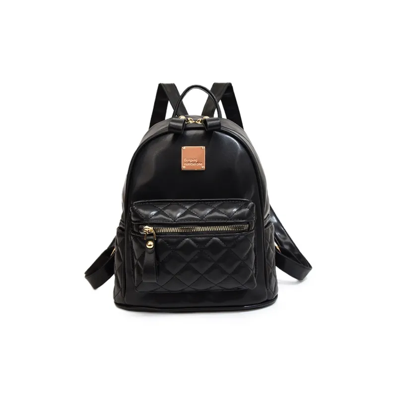 BAODIDAISHU PU Backpacks Regular Women's White/Black-6