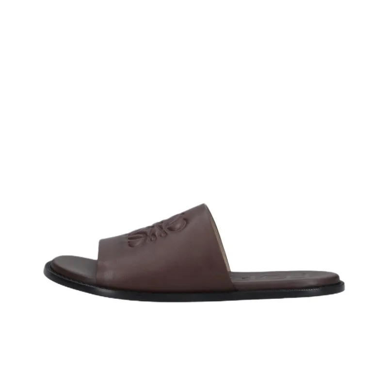 LOEWE Slip Resistant Slide Slippers Men's Brown-0