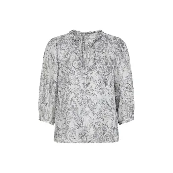 JZ. ANNAKRO Chiffon Shirt Women's Heather Gray