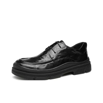 HAPPY DINO Men's Casual Shoes Men Low Top Black