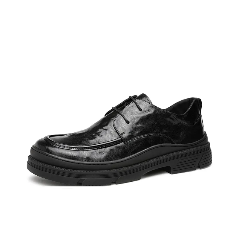 HAPPY DINO Men's Casual Shoes Men Low Top Black-0