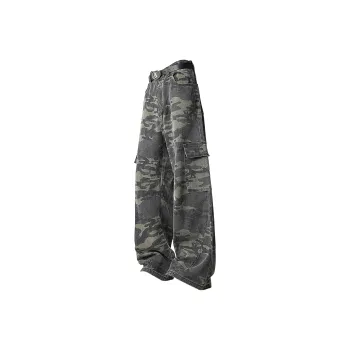 CEMOZI MC Cargo Pants Unisex Green Camouflage