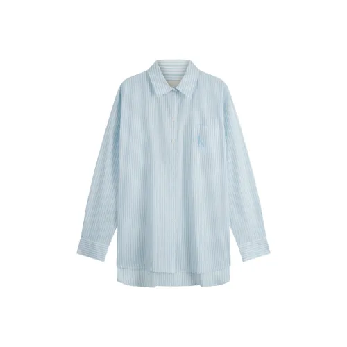 CALVIN KLEIN Shirt Women's 0SA Light Blue Stripes