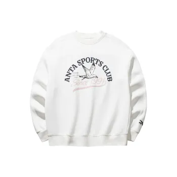Anta Life Collection Sweatshirt Women's Warm Jade White
