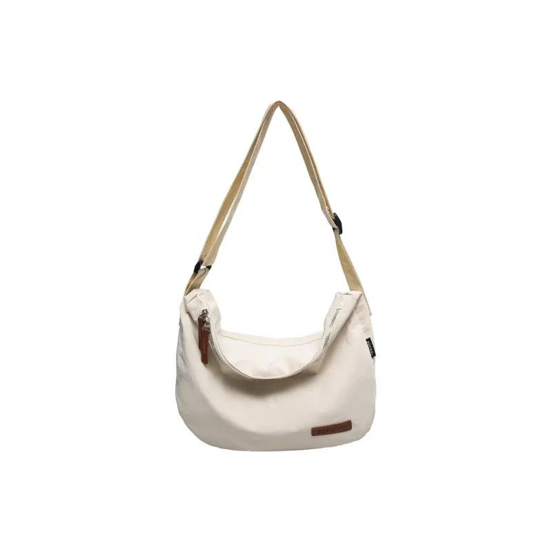 Single Warehouse Nylon Crossbody Bag, Shoulder Bag Regular Unisex White/Black/Khaki/Green-0