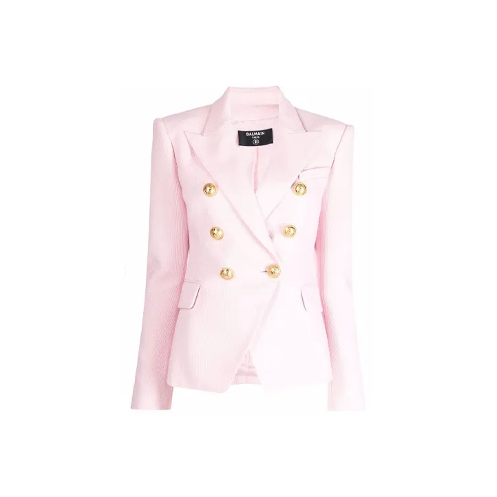 BALMAIN Peak Lapels Double breasted Blazer-0