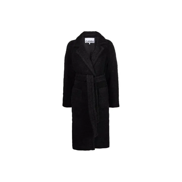 GANNI Coats Women's Black-0