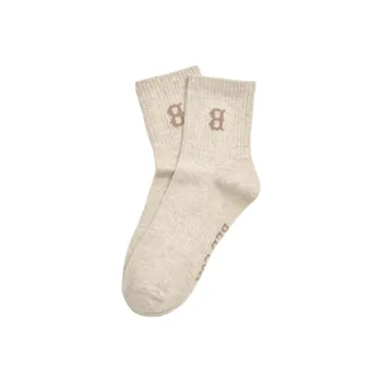 MLB Mid Calf Socks Unisex 1 Pack Light Brown