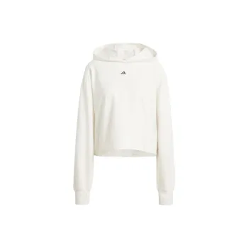 Adidas POWER LOOSE FIT BACK-VENTILATION HOODIE Sweatshirt Women's White