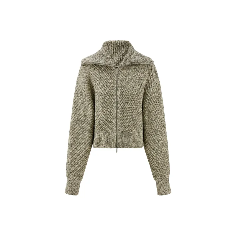 Ferragamo Knitted Bomber Jacket-0