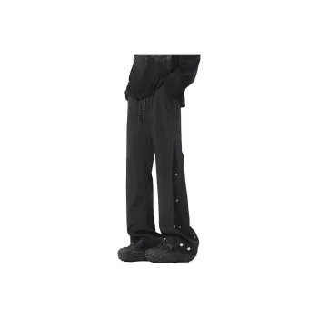 NEAR HERE Casual Pants Unisex Black