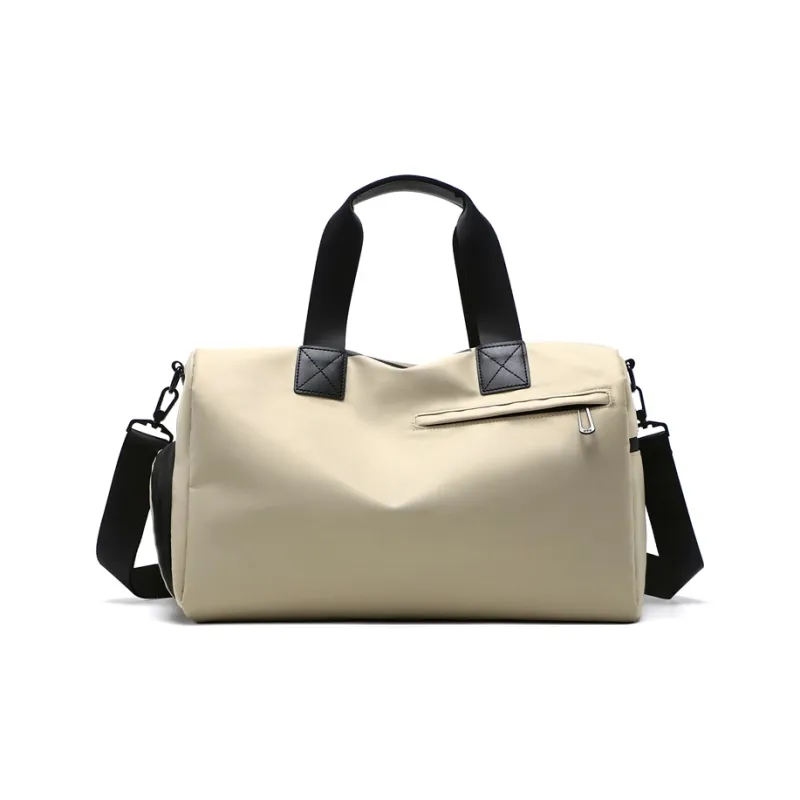 Single Warehouse Nylon One Shoulder Gym Bag Regular Unisex Khaki/Gray/Black-0