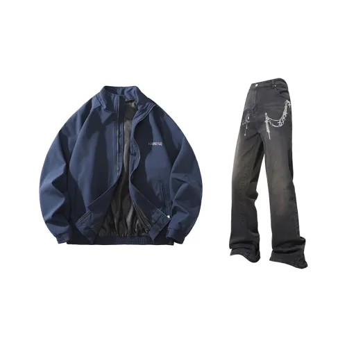 FAX FOR FMACM x For People Casual Sportswear Unisex Jasper+Black Pants