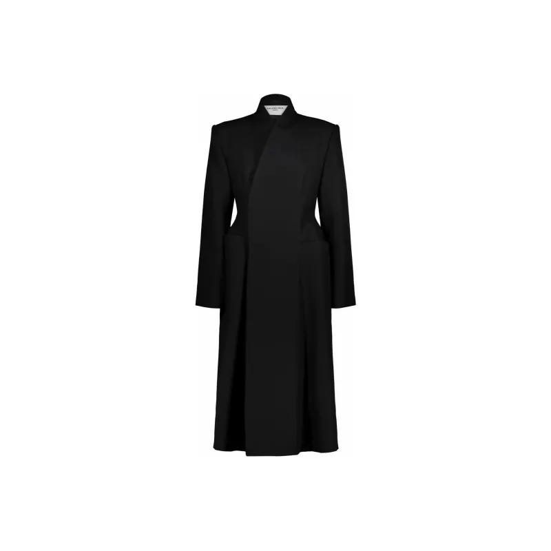 Balenciaga Double-Breasted Long Coat-0
