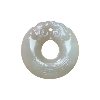 BUDOUXIAOAI Hetian Jade Pendants White Jade/Pale Greenish White Jade Unisex
