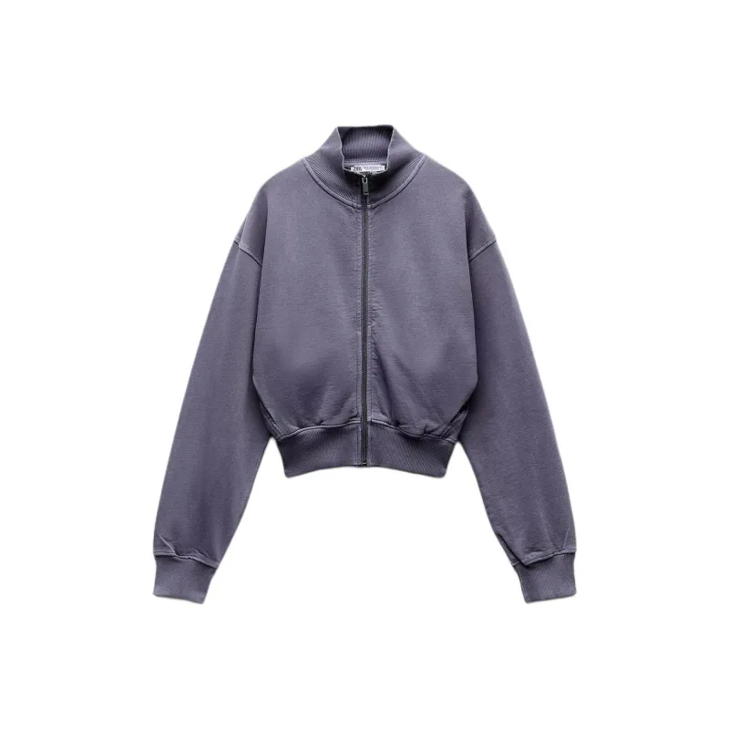 ZARA Sweatshirt Women's Camel Brown-0