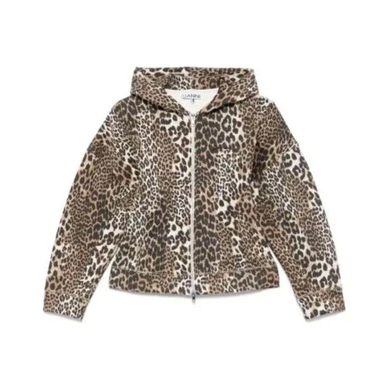 GANNI Leopard print Hoodie-0