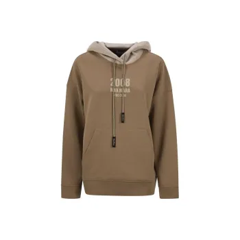 MaxMara Agata Logo Embroidered Drawstring Hoodie