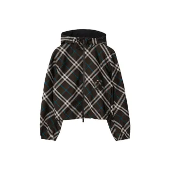 Burberry Checked Reversible Hooded Jacket