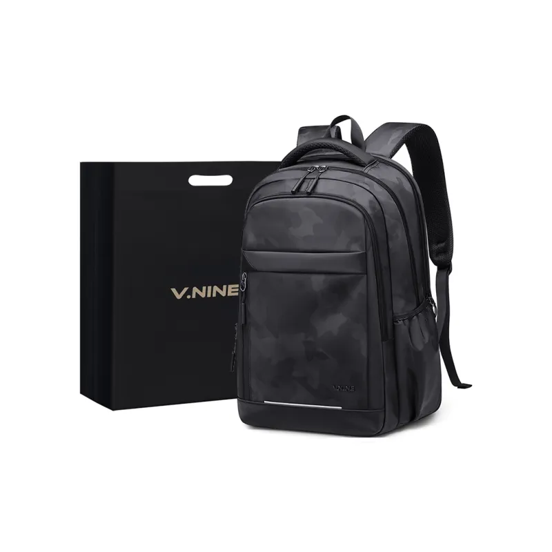 V.NINE Fabric Backpack Regular Men's Camouflage Black-0