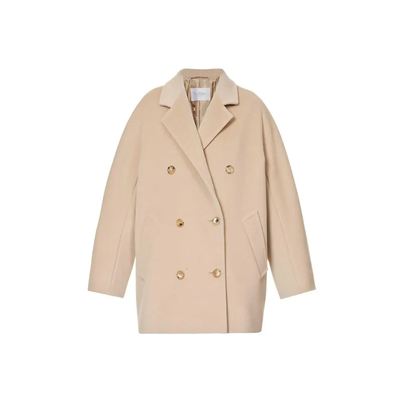 MaxMara Double Breasted Long Sleeved Coat-0