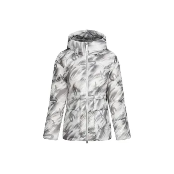 KSWISS DOWN PLUS PRO Down Jacket Women's White Base Snow Mountains Print