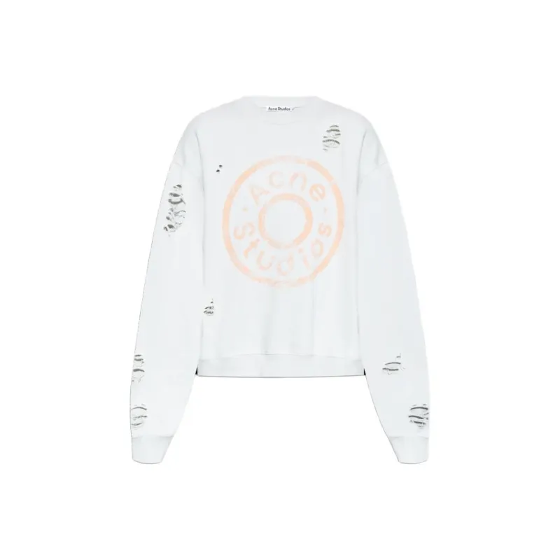 Acne Studios Distressed Logo Printed Sweatshirt-0