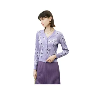 Yan Domain Knitwear Women's Purple