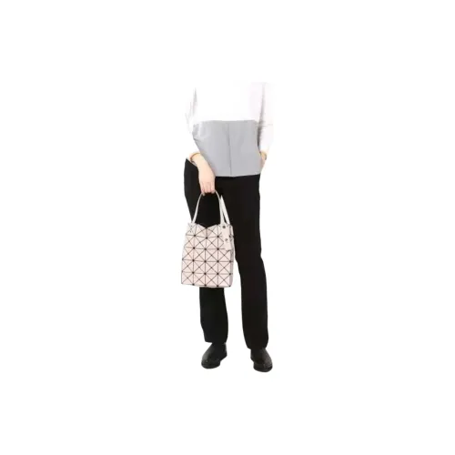 ISSEY MIYAKE Lucent Boxy Vinyl Chloride Resin One Shoulder Handbag Small Size Women's Milk Tea