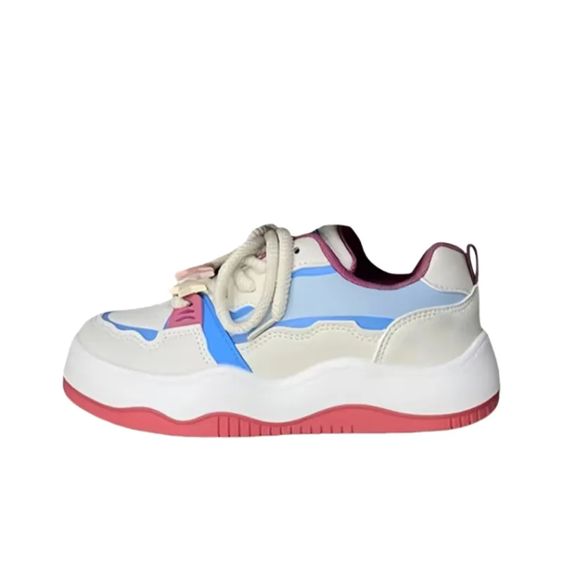 Alxnan Low Top Skateboard Shoes Women's Rose Red-2