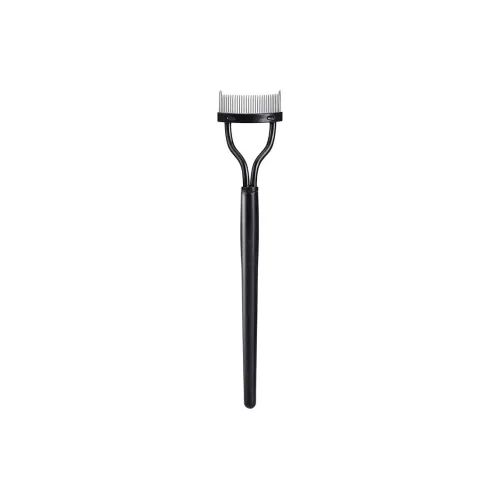CAIYOUSHU Black Semi Curved Steel Bezel Eyelash Brush Portable