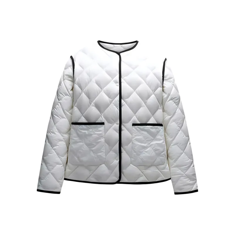 CHAOJIANTA Down Jacket Women's Ivory White-0