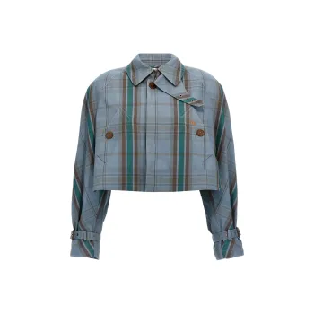 Vivienne Westwood Checked Cropped Coat