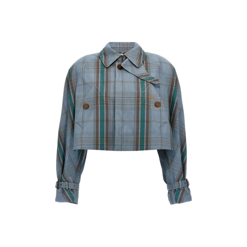 Vivienne Westwood Checked Cropped Coat-0