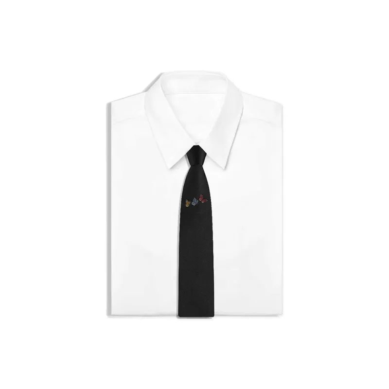 WILLIAM MILTON Mulberry Silk Ties Men's Black-1